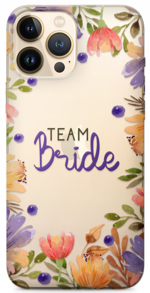 Team Bride - lila virágok