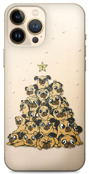 Christmas with pugs