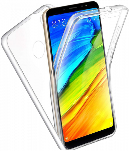 Xiaomi Redmi Note 5A (Prime) szilikon tok 360 ° védelem átlátszó