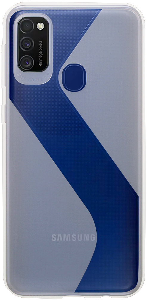 Samsung Galaxy M21 (SM-M215F) szilikon tok S-CASE átlátszó