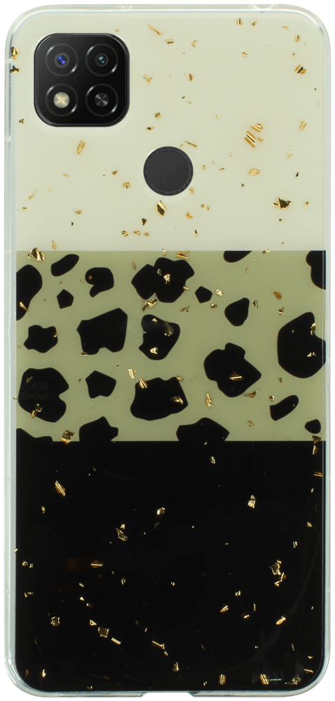 Xiaomi Redmi 9C kemény hátlap Gold Glam Leopard